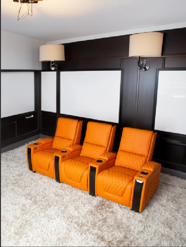 현대식 고급 리클라이닝 홈시어터 소파 VIP 시네마 가 - Home Cinema Luxury 리뷰 및 가격