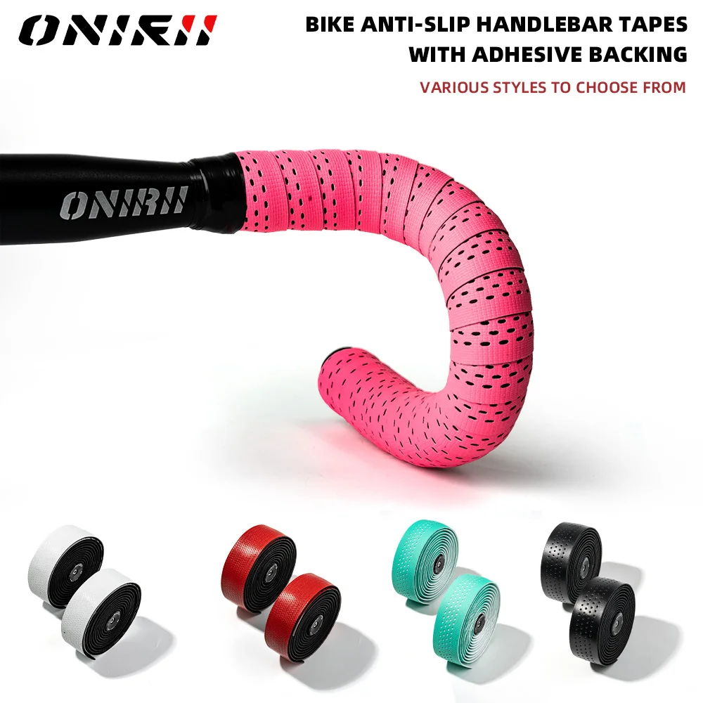 ONIRII Bike Handlebar Tape Handle Straps Silicone Anti-slip Shock Absorption Durable Handlebar Belt Cycling Grip for Bicycle NEW