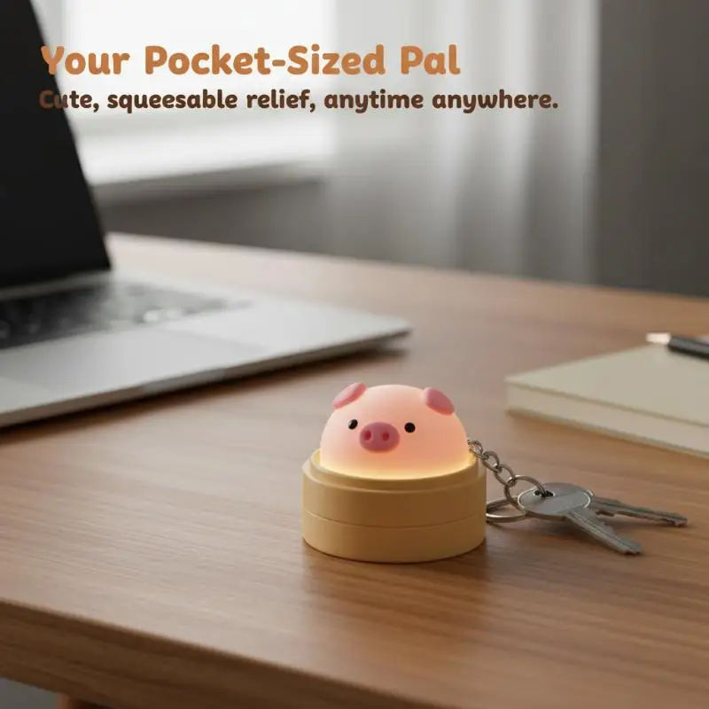 Cute Steamed Bun Squeeze Keychain Realistic Dimsum Soft Slow Rebound Stress Relief Toy for Easter Egg Fillers Kids Gifts
