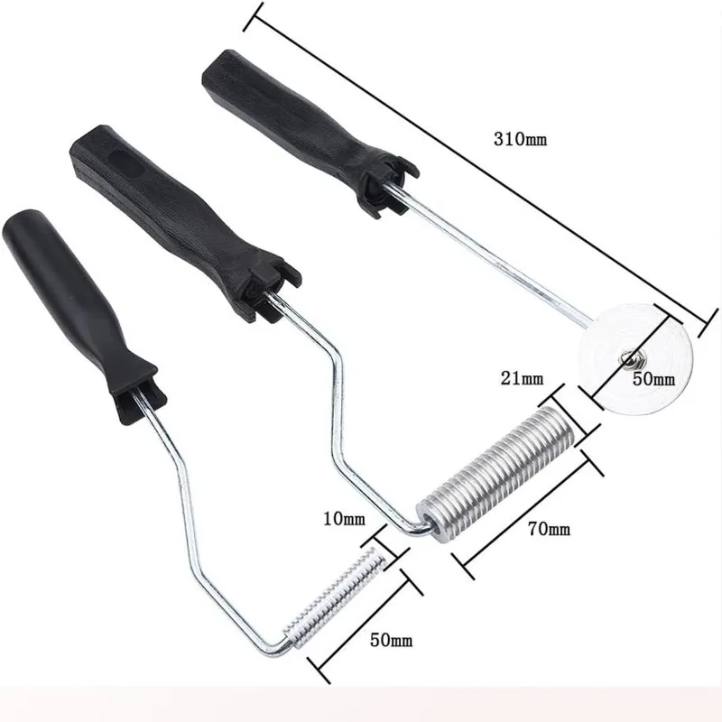 3pcs/set Multifunctional Wear Resistant Fiberglass Bubble Paddle Tool Aluminum Alloy Portable Non-slip Fiberglass Roller Tools