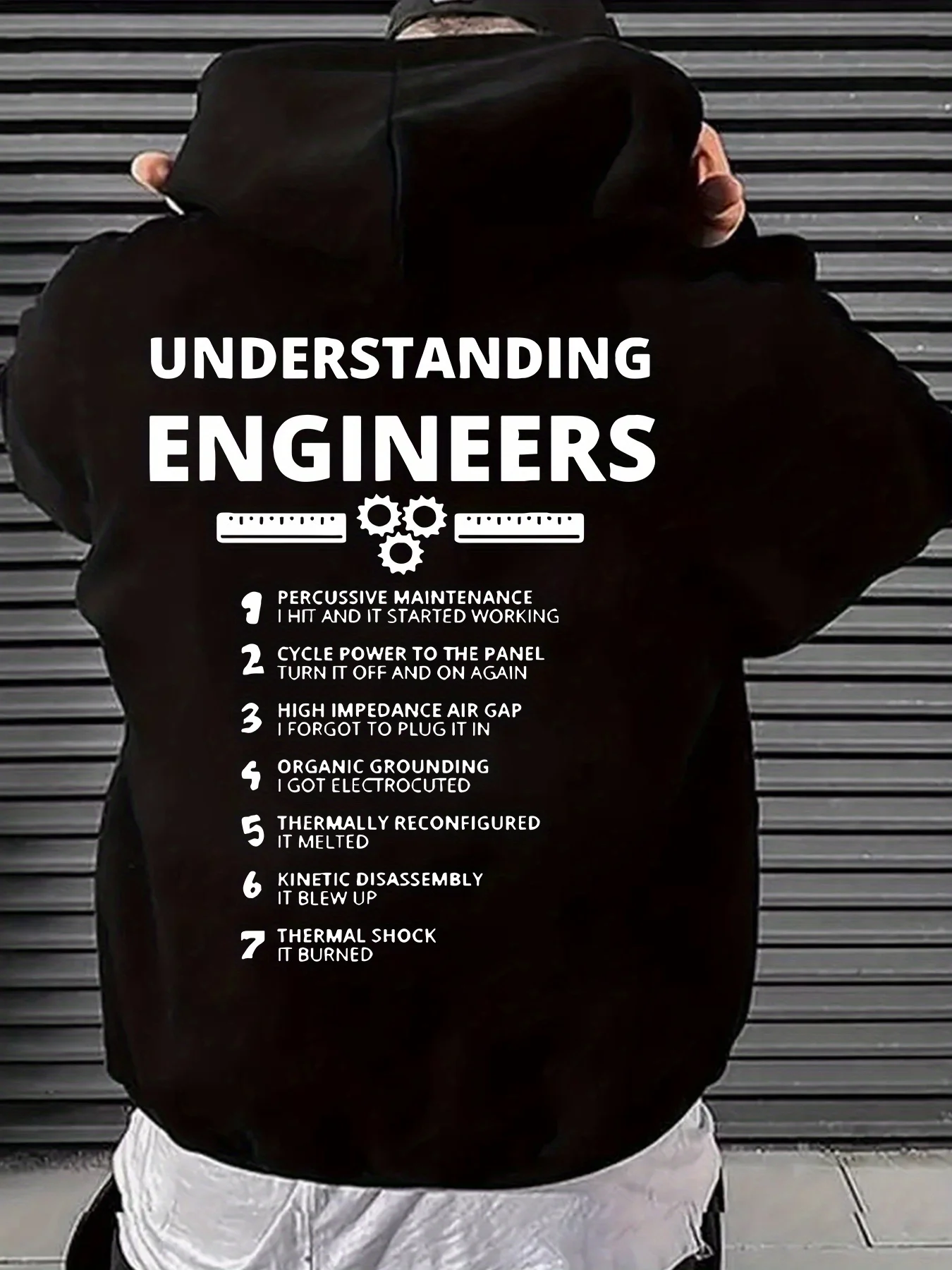 Sudadera con capucha para hombre, forro polar cálido, estampado de letras diseñado específicamente, estilo urbano informal.