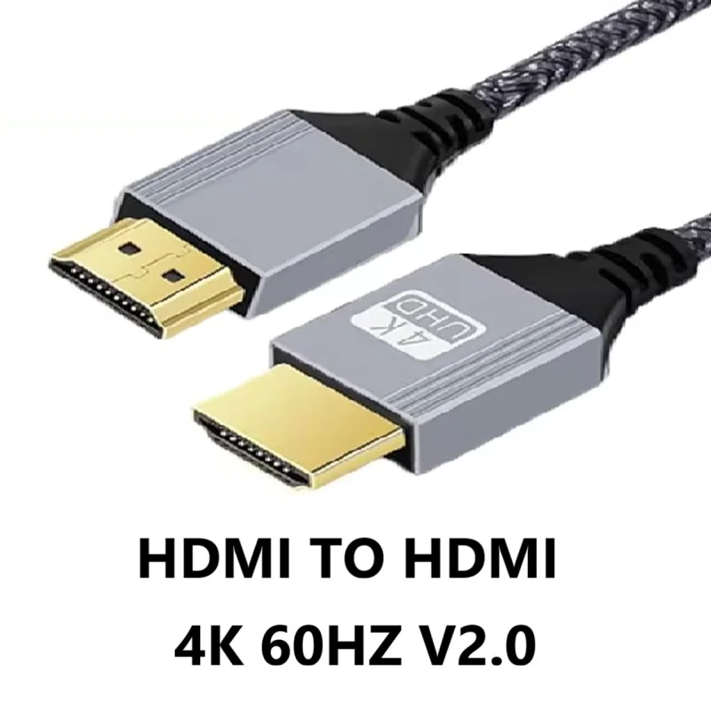10m 5m Nylon HD 4K@60HZ HDMI Cable Compatible V2.0 HDMI TO HDMI Cable TV Laptop Projector PS5 PS4 for Soft Routing Wired Laptop