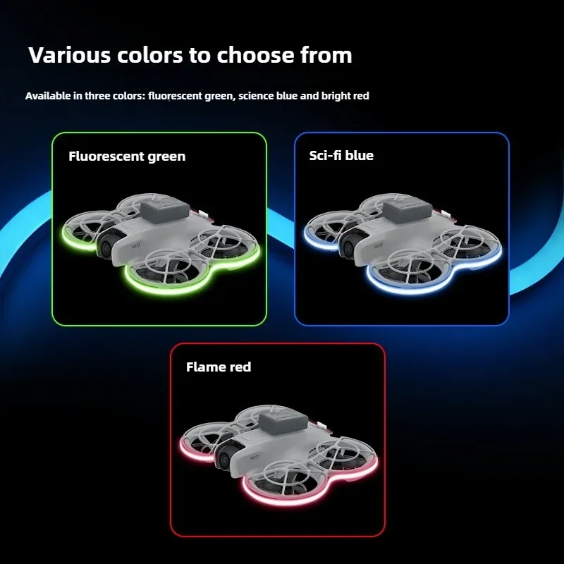 For DJI Neo Light Strip LED Night Flight Brightness Adjustable Waterproof Lamp Belt For DJI Neo Drones Accessories