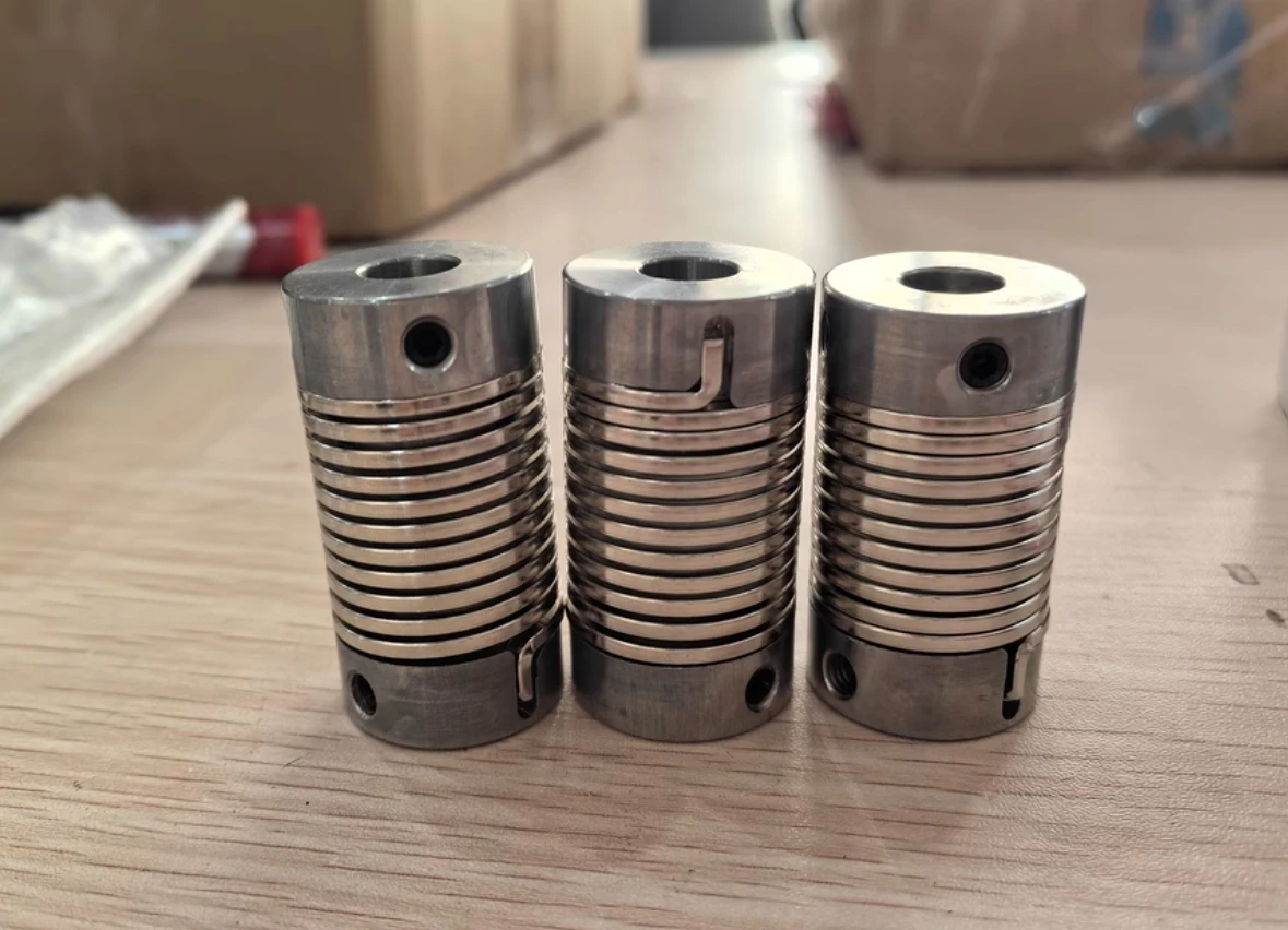 1PCS 16*34mm Spring Coupling, Encoder Stepping Servo Motor Elastic High Torque Thread Flexible Coupling Bellows