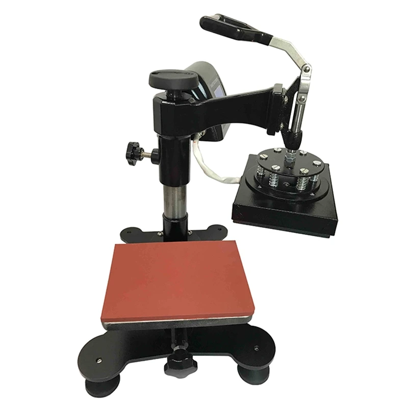 Desktop Mini Heat Press Printer 15x15cm Double Display DIY Label Printing Swing Heat Transfer Flatbed Clothes Logo Hot Stamping