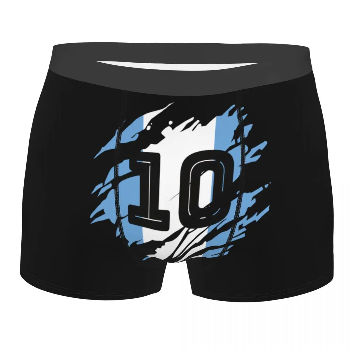 Custom Fashion Argentina Soccer Legend Maradonas Boxers Shorts Panties Men's Underpants Stretch Briefs Underwear