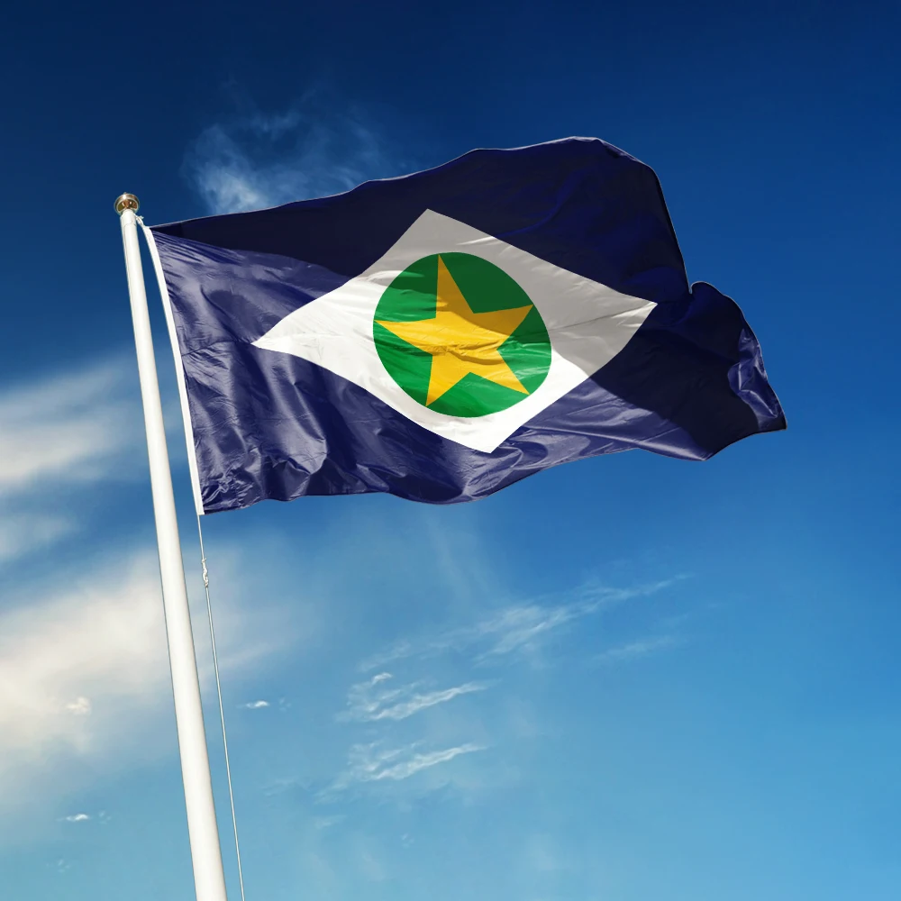 3x5 Ft Mato Grosso Flag Vivid Color and Fade proof flags of Brazil Polyester with Brass Grommets 3 X 5 Ft