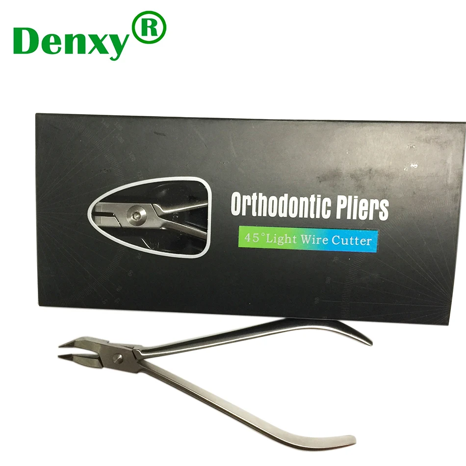 

1pc Denxy Dental Orthodontic Plier 45° Light Wire Cutter 45 Degree Dental Cutting Plier Orthodontic Ligature Cutter Dentist Tool