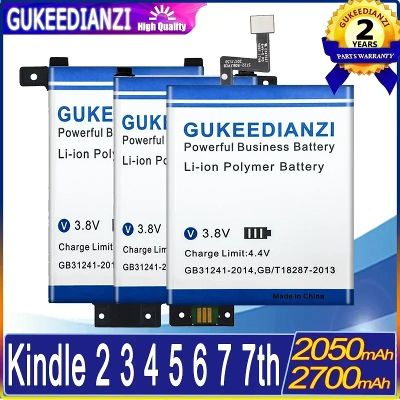 Large Capacity Batteries For Kindle 2 3 4 7 7th Kindle 2 3 4 DX DXG S11S01A/Kindle III 515-1058-01 MC-265360 Battery