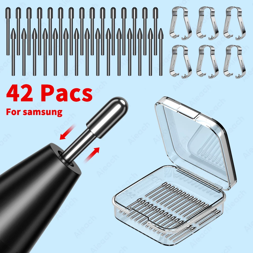 Metal Nibs Replacement for Samsung Galaxy Tab S7/S7FE/S7+/S8/S8+, S23/S22/S21 Ultra, Note 20/10 Ultra S Pen Tips with Tools