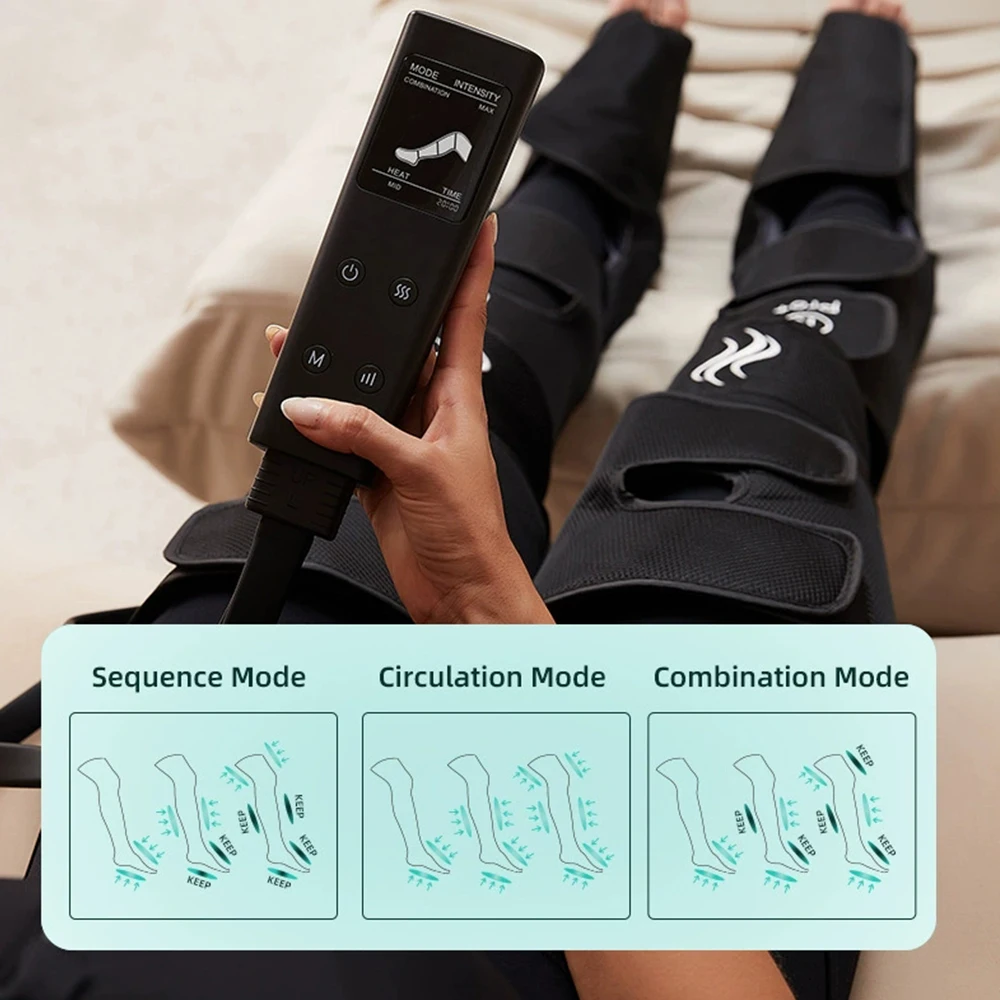 

Air Compression Circulation Device to Combat Varicose Veins Leg Muscle Relaxation