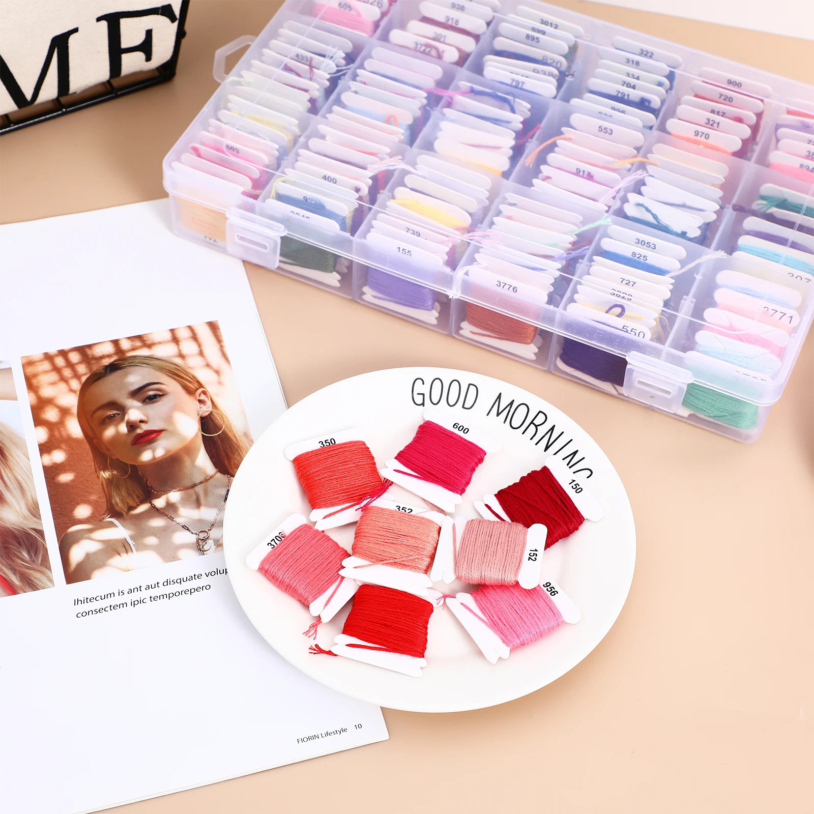 

120 Skeins Embroidery Thread Cross Stitch Threads Craft Yarn Friendship Bracelet Strings Cotton Yarn Versatile Application