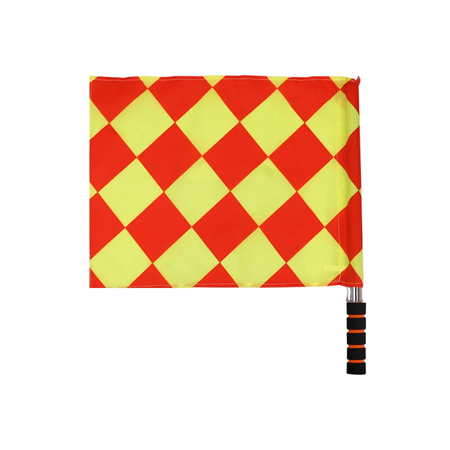 Drapeaux d'arbitre de football professionnels, jeu équitable, équipement d'arbitre de jeu, match de football, lin, 1 ensemble