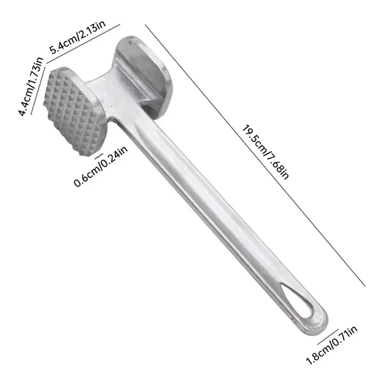 Haushalt Aluminium Legierung Tenderizer Fleisch Hammer Werkzeug Steak Metall Hammer Doppelseitige Fleischwolf Küche Kochen Hämmer