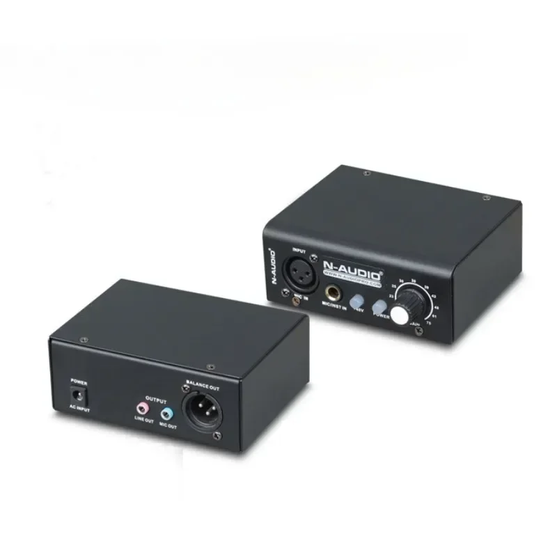 

Ultra-compact Microphone Preamp 1 Channels Microphone Amplifier Instrument Preamplifier for Phantom Power Preamplifier