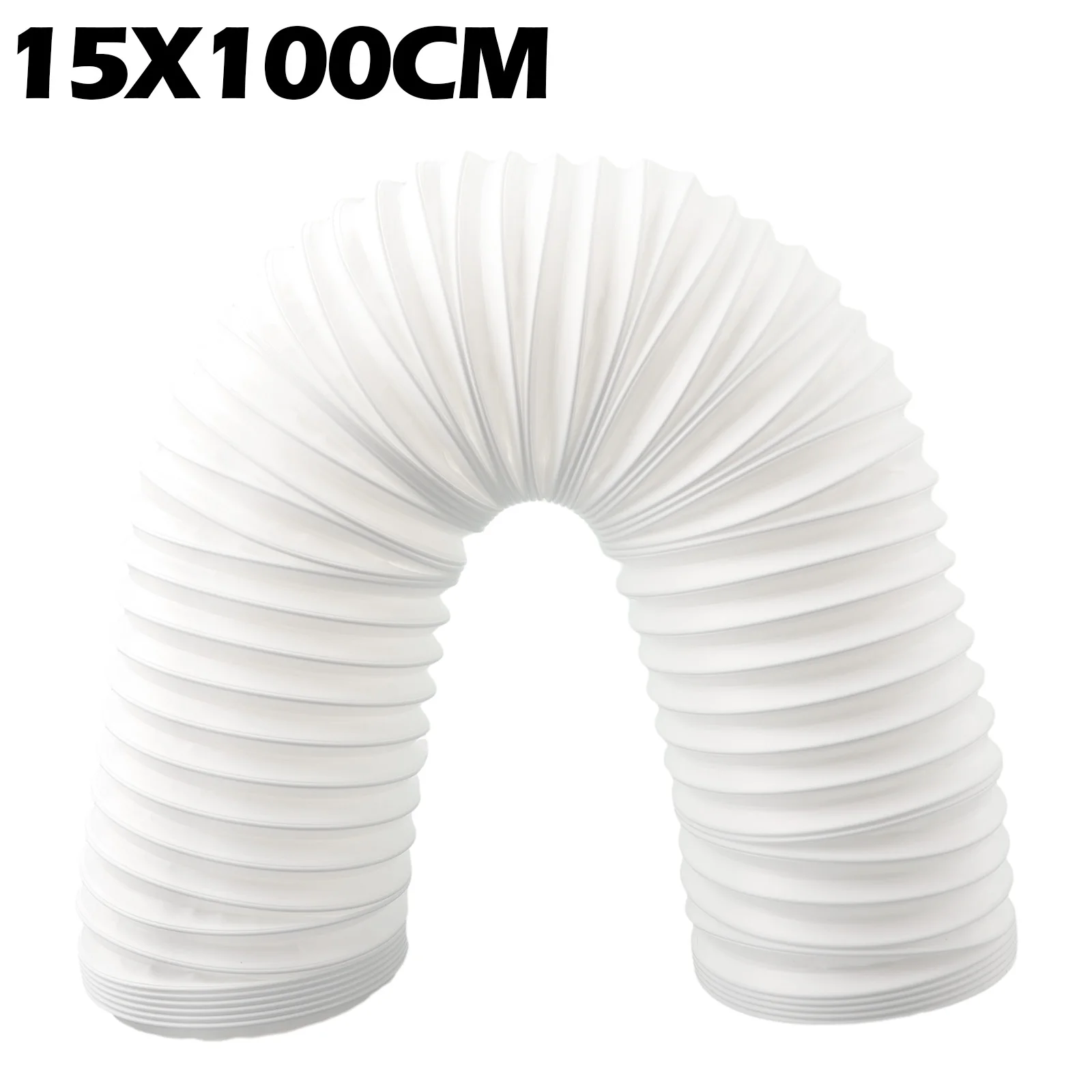 1pc 130/150mm Extra Long Air Conditioner Pipe Duct Extension Exhaust Hose Flexible Easy To Install For Workshop