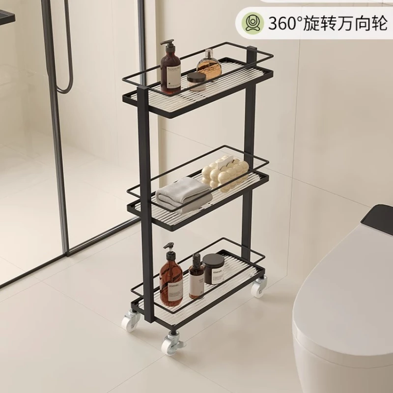 

shower gel rack shower room waterproof shelf cart toilet gap storage rack