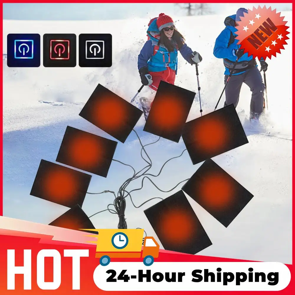 

USB Clothes Heater Pad Electric Heating Pad Winter Heating Pad Electric Heating Sheet Heating Warmer Pad for Outdoor Winter Ski