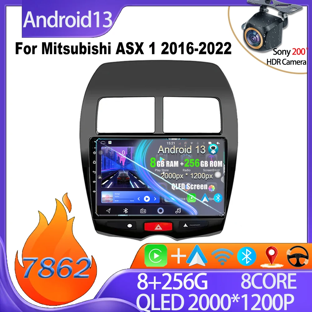 

Car Android For Mitsubishi ASX 1 2016-2022 No 2din DVD Mirror Link Intelligent System Stereo Head Unit Car Multimedia Player 5G