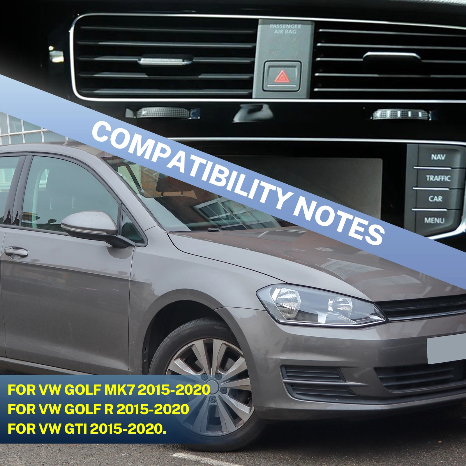 

Регулируемый магнитный автомобильный держатель для VW Golf MK7 R GTI 2015-2020, базовый кронштейн для телефона, аксессуары 2016 2017 2018 2019