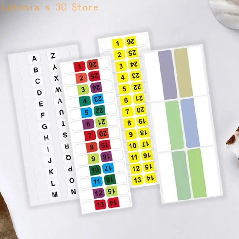 10 Sheets Multicolored Plastic Index Tabs For Books Binder Planner Document X3UB