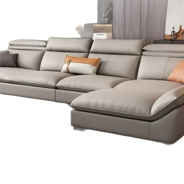 

Nordic, modern, leather, sofa, living room, size apartment, creative