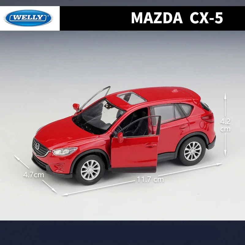 Welly 1:36 مازدا CX-5 SUV سبيكة سيارة نموذج Diecasts المركبات المعدنية نموذج سيارة عالية محاكاة جمع هدية الديكور