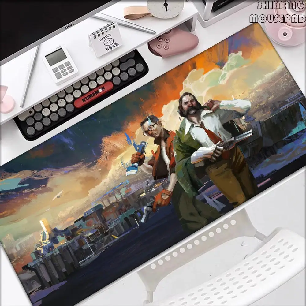 Game D-Disco Elysium Mouse Pad Non-slip Thickened MousePad Student Gaming Cushion Large Writing Lockedge Office