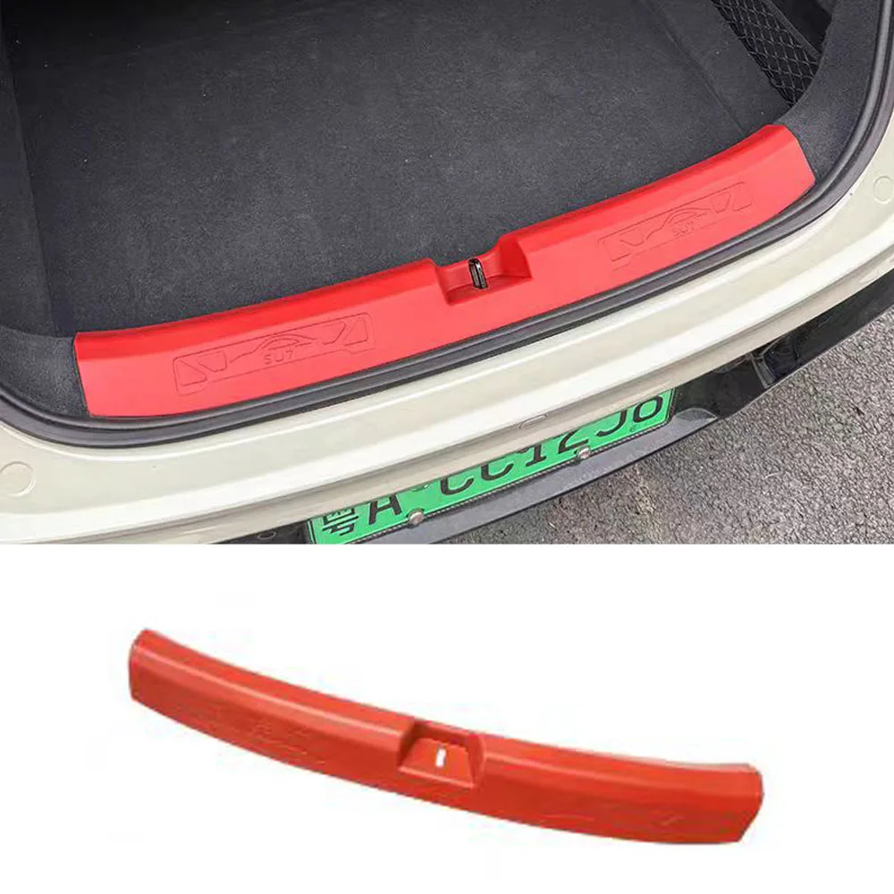 

Для Xiaomi SU7 2025 2026, защита багажника, пороговая полоса из ТПЭ, устойчивая к царапинам и износу, аксессуары для полной защиты багажника