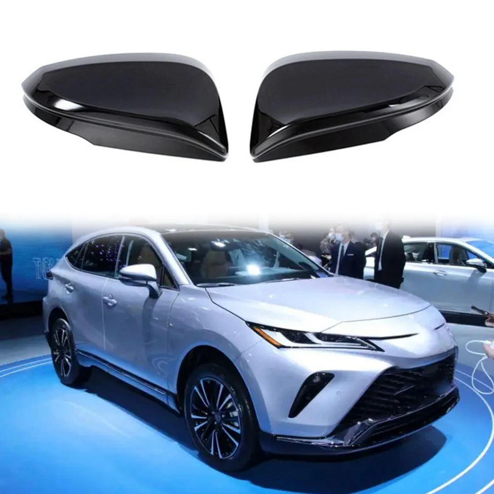 Car Side Rearview Mirror Cover Caps Trim for Toyota Harrier Venza XU80 2020-2022 Wing Door Side Mirror Shell Decoration