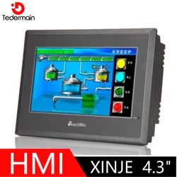 XINJE HMI 4.3 inch TouchWin TG465-MT TG465-UT TG465-ET TG465-XT HMI Touch Screen Supports 232/422/485/ USB flash drive/Ethernet