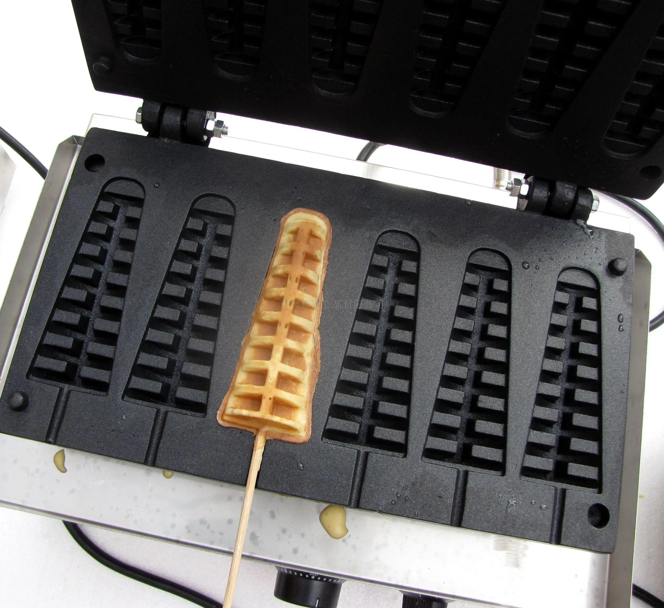 220v 110v 6 PCS Lolly Waffle Maker Waffle Stick Hotdog Waffle Machine