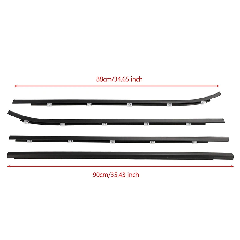 For Hyundai I30 2008-2011 Car Window Weather Rubber Strips Direct Replacement Accessories Window Glass Waterproof Trim Strip