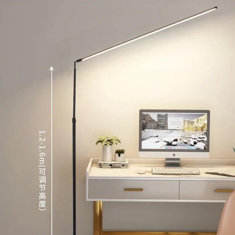 

Minimalism LED Floor Lamp Super Bright Reading Lamp for Living Room Bedroom Bedside Vertical Light Floor Piano Lighting Fixture