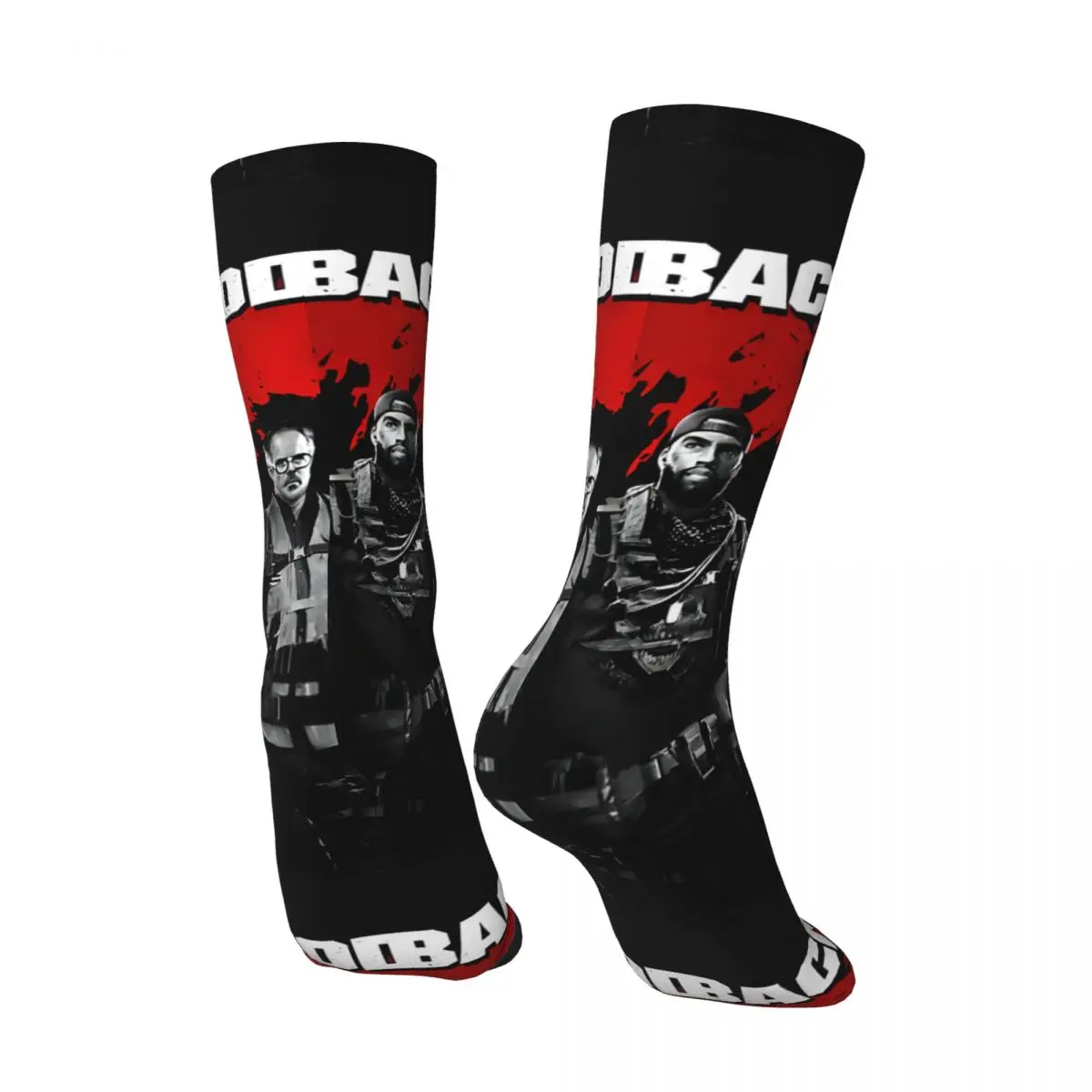 Lustige glückliche Spaß und lustige Herren socken Retro Harajuku B-Back 4 Blut Hip Hop Neuheit nahtlose Crew verrückte Socke Geschenk gedruckt