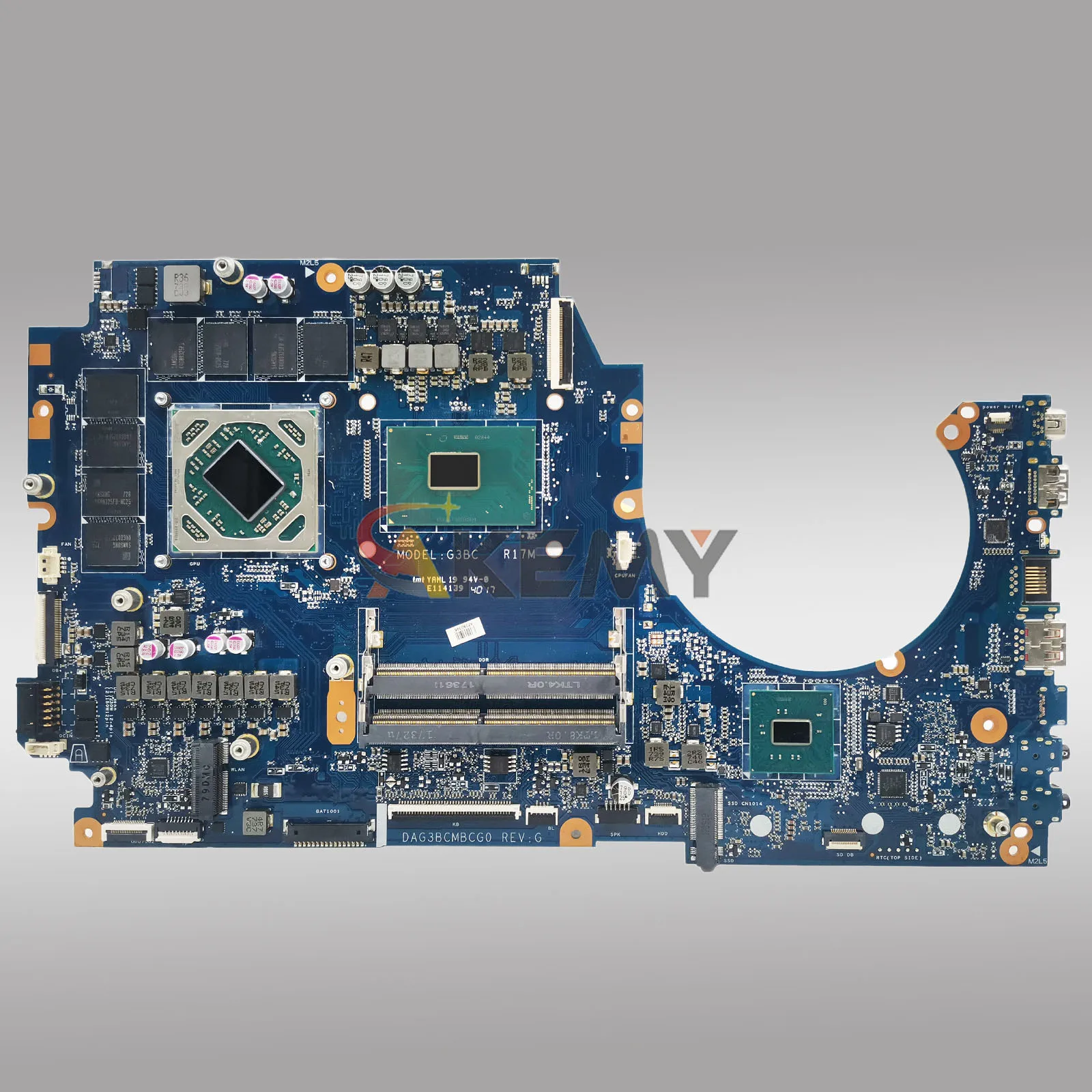 DAG3BCMBCG0 para la placa base del ordenador portátil HP Omen 17T-AN 17-AN 929522-601 929522-001 con CPU i7 RX580 4GB 8GB GPU 100% completamente probado
