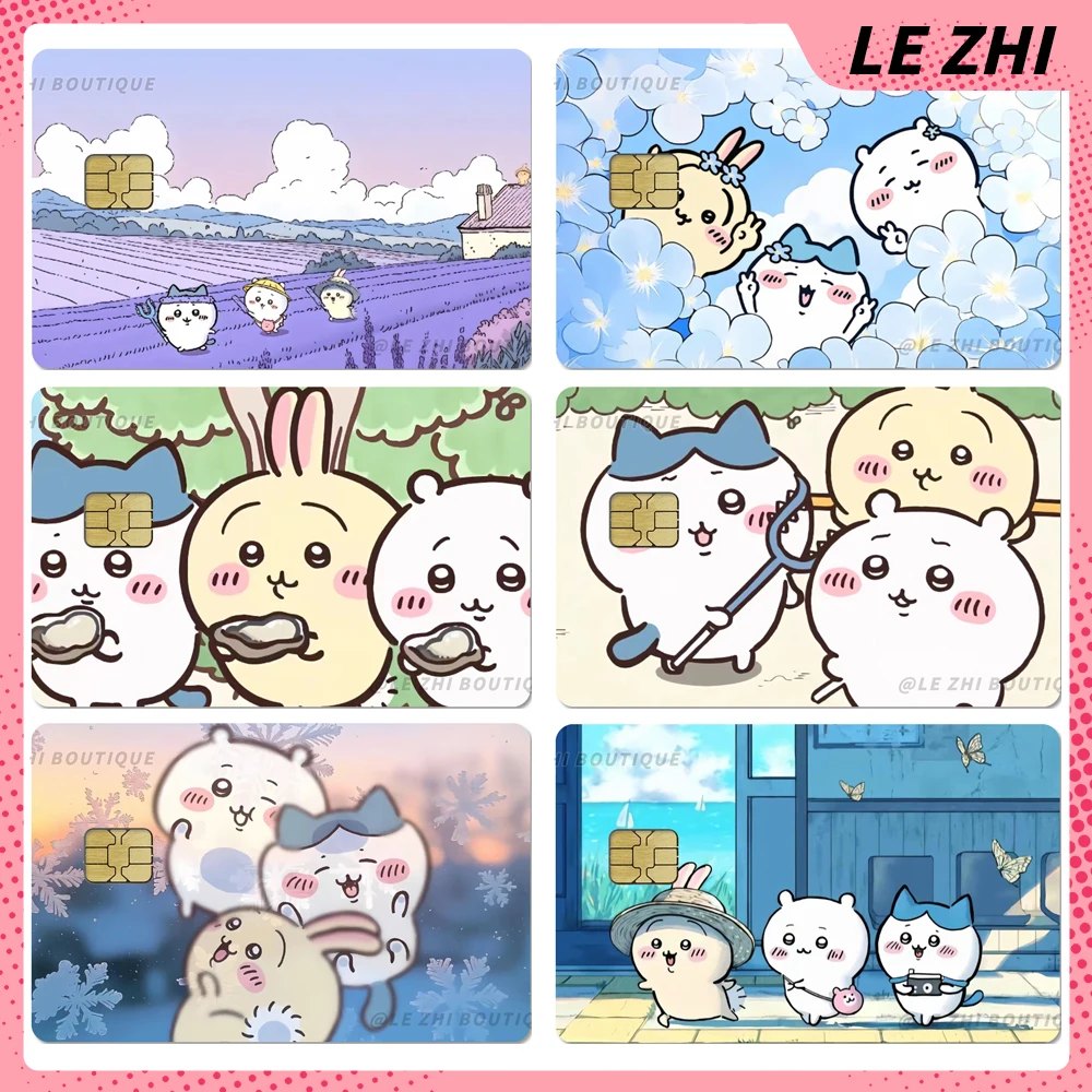 Anime Kawaii Bank Card Bus Metro Card Protective Film Cover Sticker Decoration Shining Rainbow Love Star Pvc Waterproof Sticker