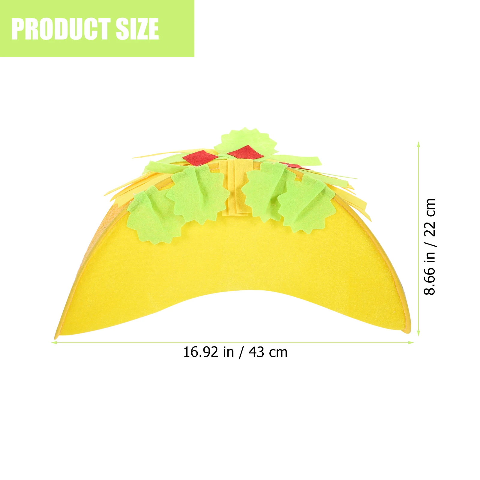 

Taco Hat Mexican Hats for Party Themed Decorations Fiesta Corn Cake Novelty Costume Cloth Man