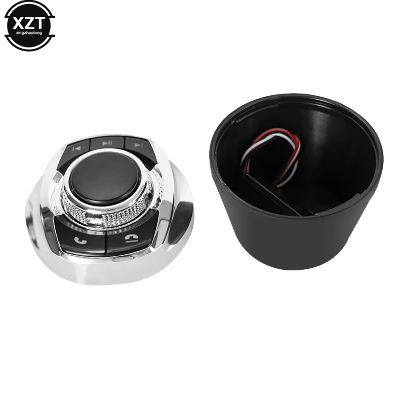 Universal Car Wireless Steering With LED Light Wheel Control Button for for Android Autoradio 8 Key Functions Cup Shape