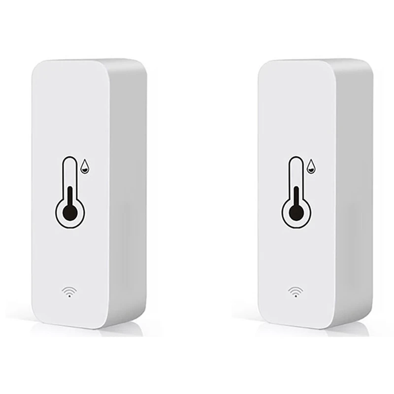 

2X Tuya Smart Temperature And Humidity Sensor Wifi APP Remote Monitor For Smart Home Var Smartlife Work With Alexa