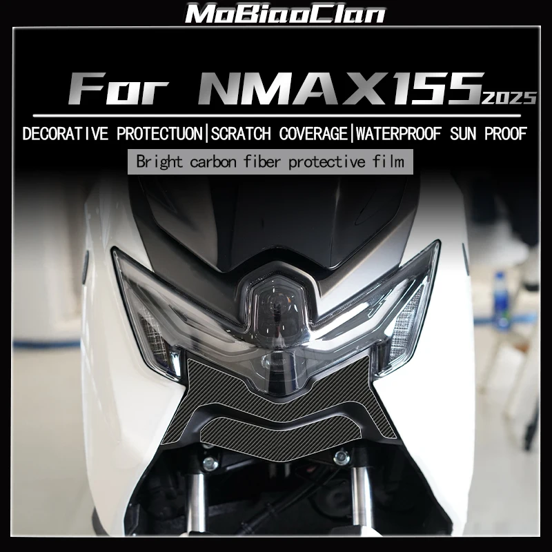 For 2025 Yamaha NMAX155 NMAX 155 nmax 155 6DCarbon Fiber Body Protective Film Fuel Tank Decal Modification Sticker Accessories