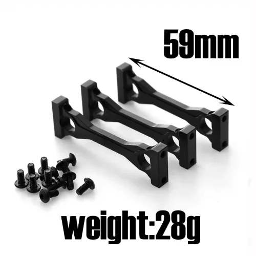 3pcs Metal Middle Chassis Mount for Tamiya 1/14 RC Truck Tractor Trailer Car Tipper Scania Actros MAN Upgrade Parts