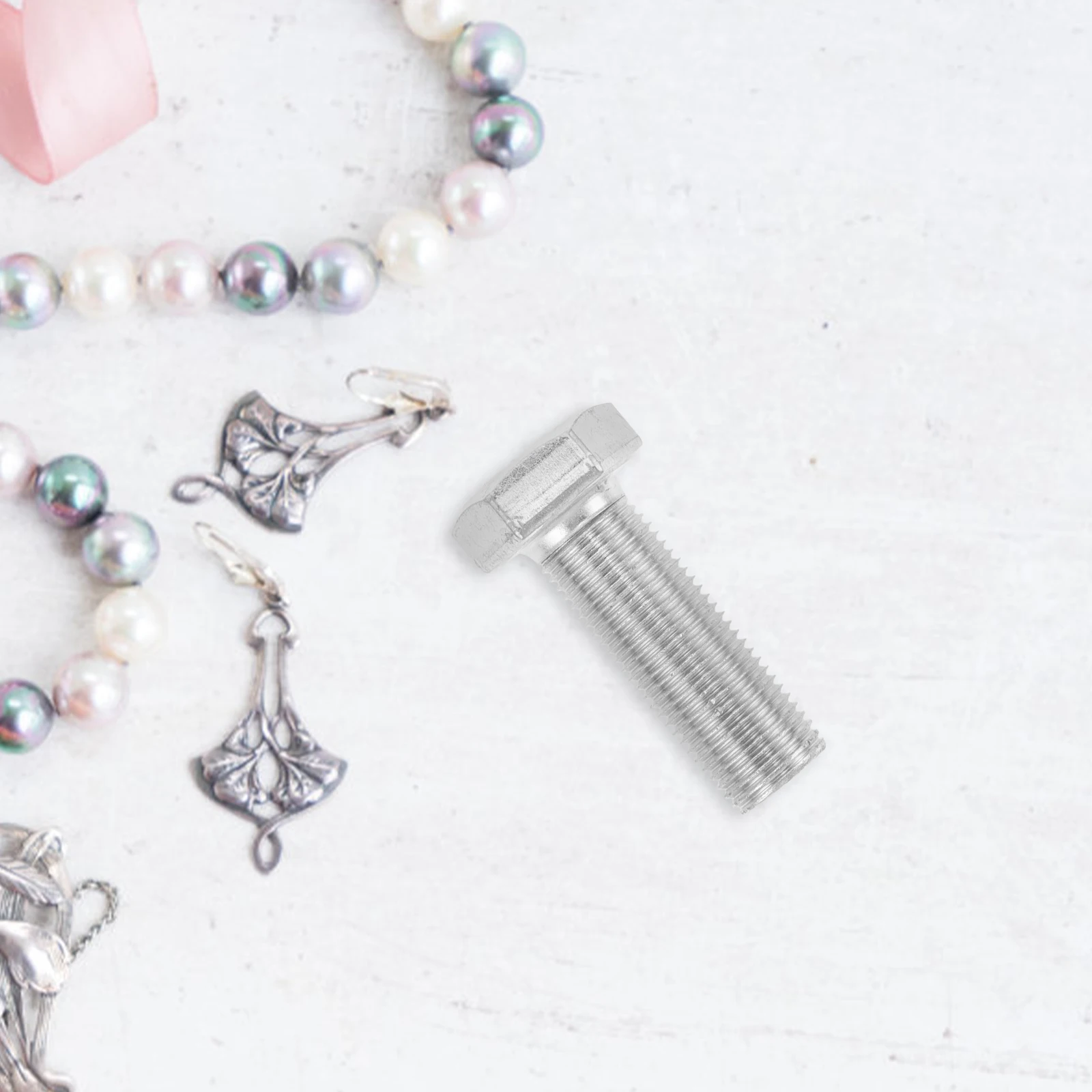 Silver Realistic Container Durable Metal Bolt Metal Hider Box Shaped Camping Storage Solution Secret Stash