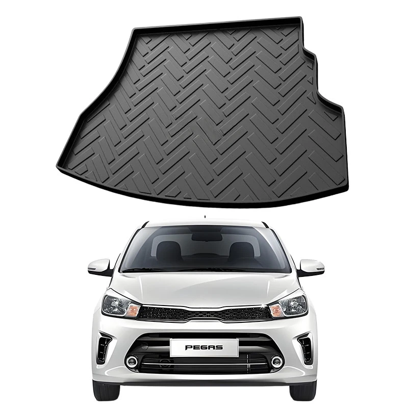 

Upgrade TPE Car Rear Trunk Mats Storage Pads Cargo Tray Dustproof Waterproof Protecion Cushion For Kia PEGAS 2017-2024