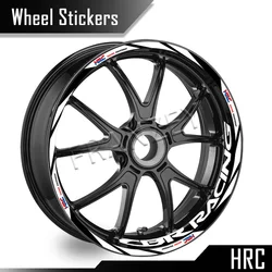 For Honda HRC CBR650R cbr 600 rr CBR 600 F4 f4i  CBR1000RR 250r Reflective Wheel Sticker Rim Strips Tape Hub Decal Accessories