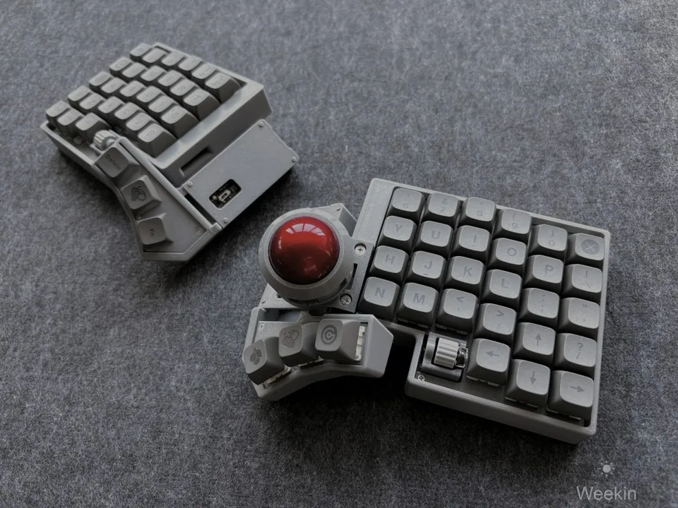 キーボード cck-ball CCK-BALL スプリット トラックボール キーボード ワイヤレス デュアル