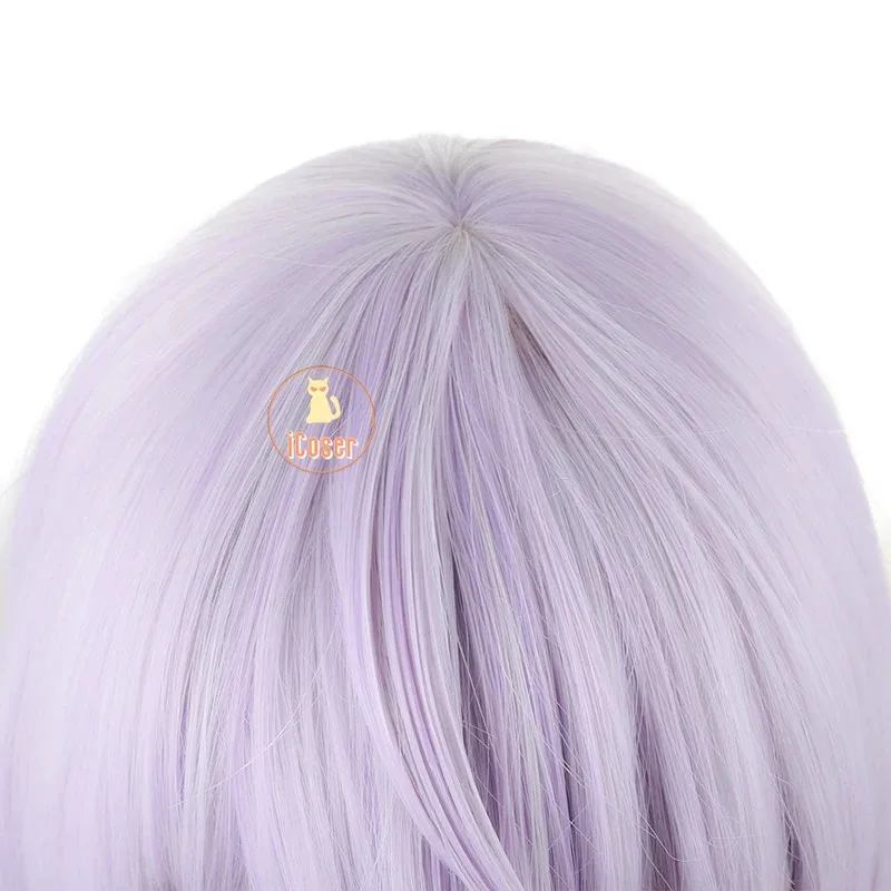 Honkai Star Rail Black Swan Cosplay Wig 100CM Light Purple Long Hair Garden of Recollection Halloween Party Women Props iCoser