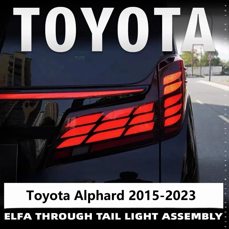 15-23  for Toyota Alphard Alphard/Vellfire modification with continuous tail light LED dynamic flow light