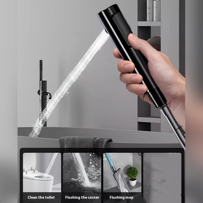 ชุดฝักบัวเรนชาวเวอร์แบบติดผนัง 4 ฟังก์ชั่น รุ่นยอดนิยม พร้อมหัวฝักบัวทรงสี่เหลี่ยมและหัวฉีดแบบมือถือ