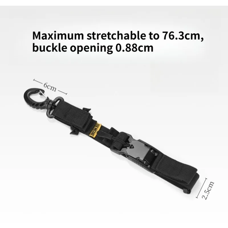 1Pc Shoulder Bag with Three-point Auxiliary Stabilizing Strap Adjustable Crossbody Bag Motorcycle Extension Fixed Shoulder Strap